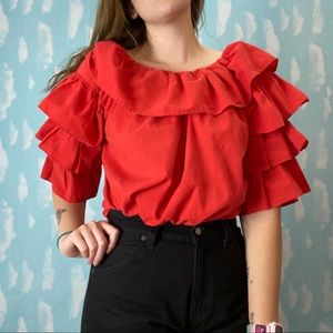 Vintage Maggie Sweet Ruffle Shirt